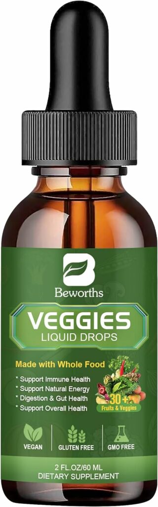 B BEWORTHS Veggie Supplement Liqiud- Balance of Natural Vegetable Liquid Drops, Whole Natural Super-Food Filled with Vitamins and Minerals - 1Pack