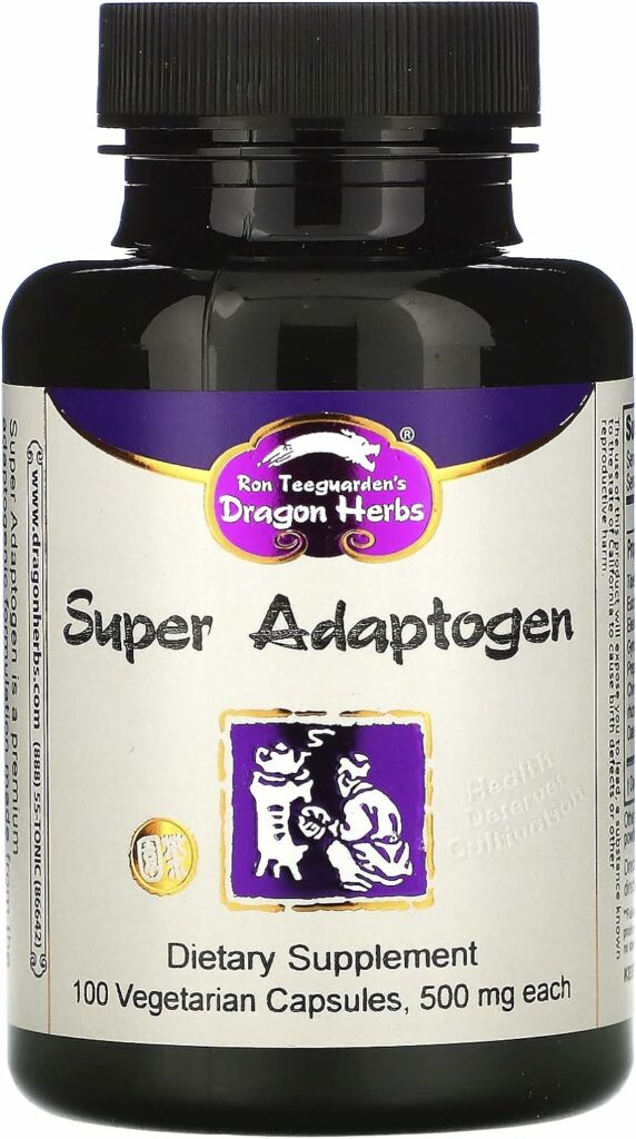 Dragon Herbs - Super Adaptogen Capsule - 100 Capsules,500 mg Each