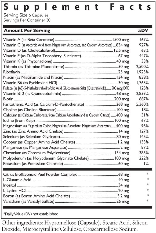 Essential Nutrients by Womens Health Network - The Most Complete Multivitamin and Multimineral Nutritional Supplement for Women - 180 Capsules