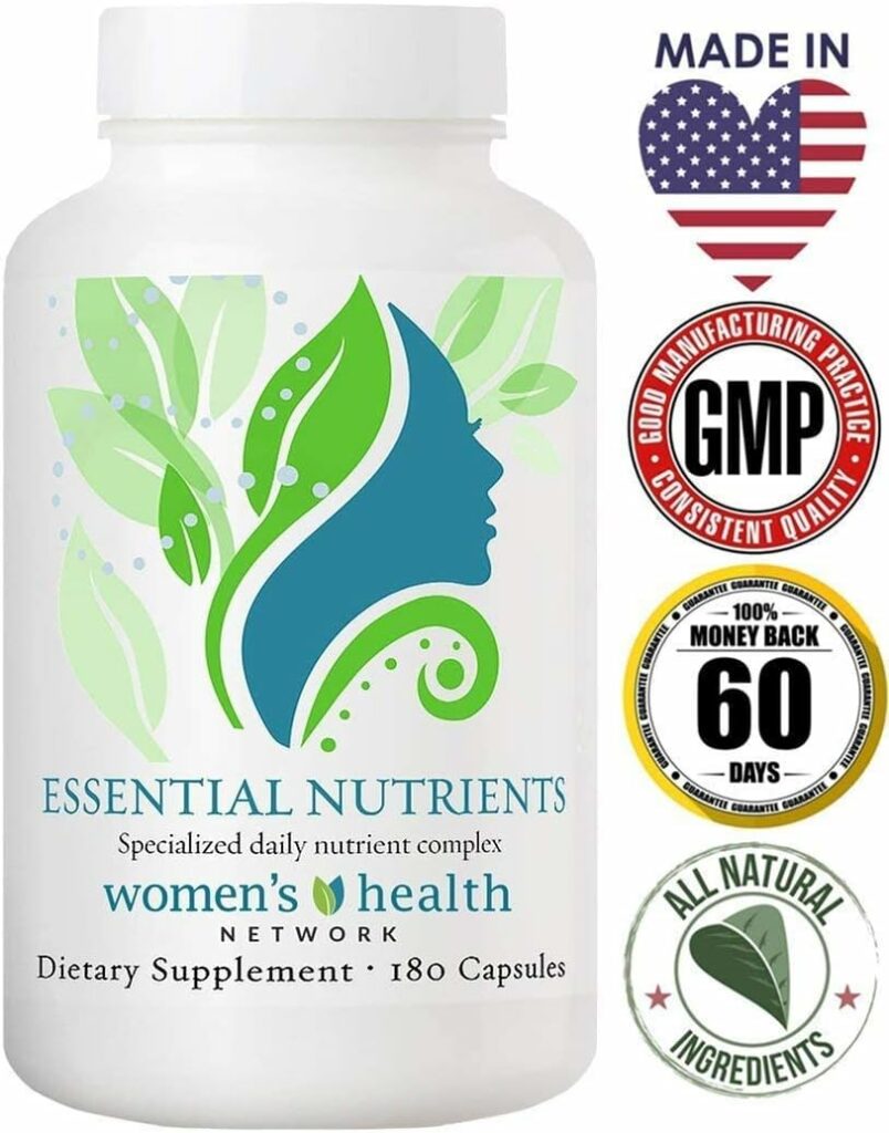 Essential Nutrients by Womens Health Network - The Most Complete Multivitamin and Multimineral Nutritional Supplement for Women - 180 Capsules