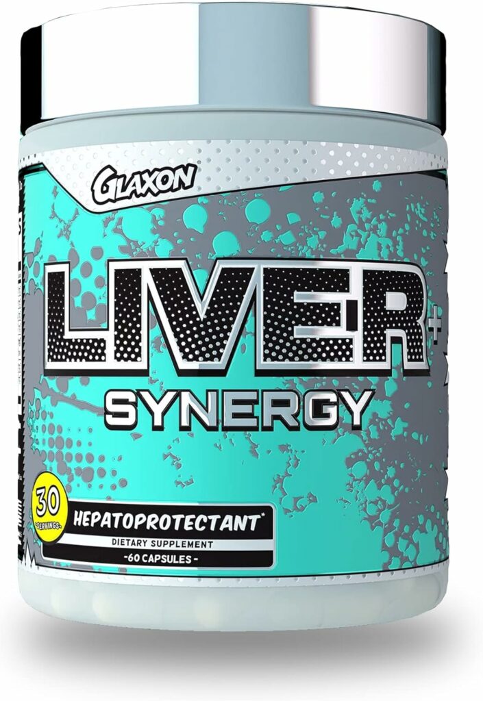 Glaxon Liver Synergy - Comprehensive Liver Support Supplement with Milk Thistle Extract, Adaptogenic Herbs, L-Glutathione, NAC, and Potent Antioxidants - Nourish and Protect Your Liver - 30 Servings