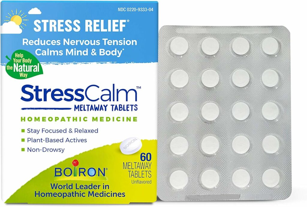 Boiron Stresscalm Homeopathic Medicine for Stress Relief, 60 Count