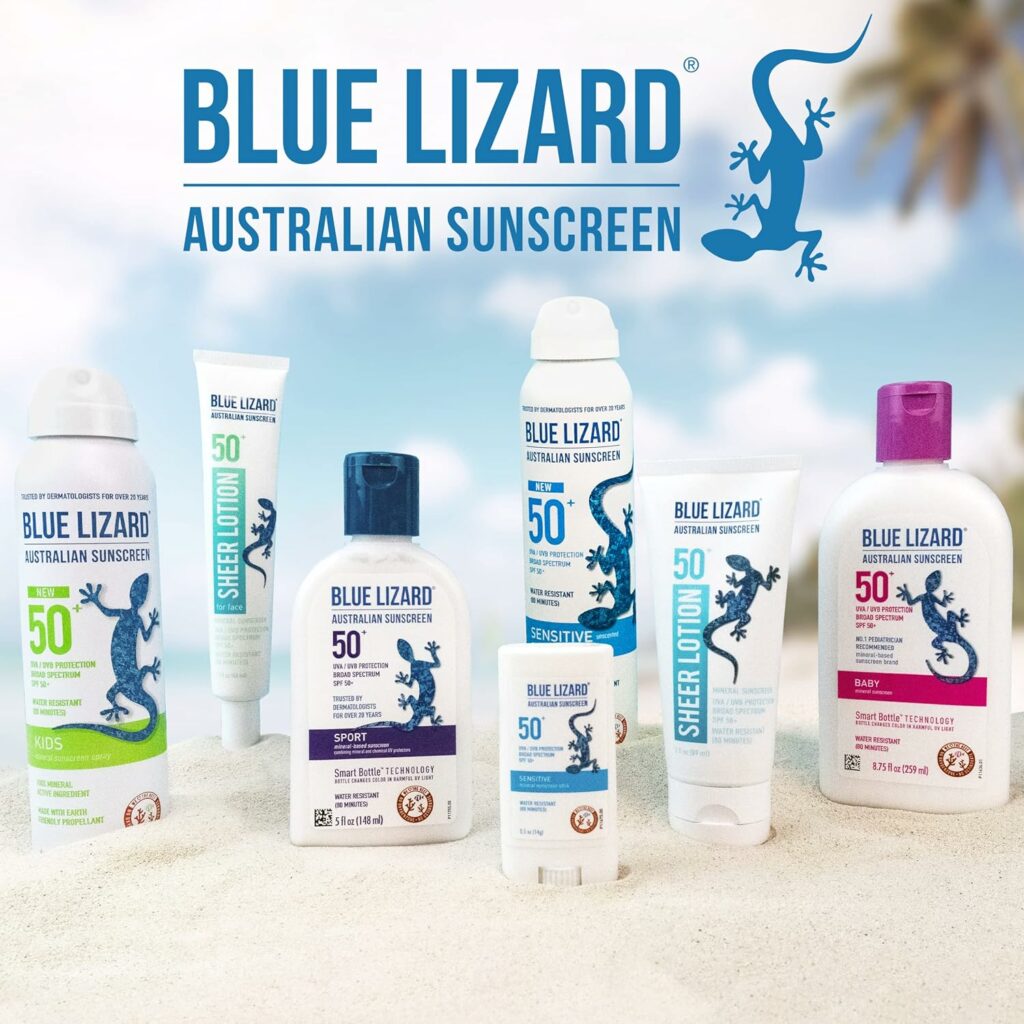 BLUE LIZARD Kids Mineral-Based Sunscreen Lotion and Stick Bundle - SPF 50+ - 5 oz/.5oz.