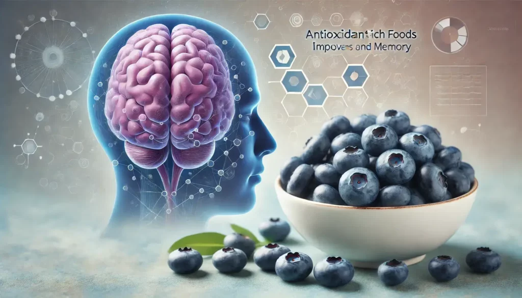 Close-up of fresh blueberries highlighting their antioxidant benefits for Reverse Brain Aging.