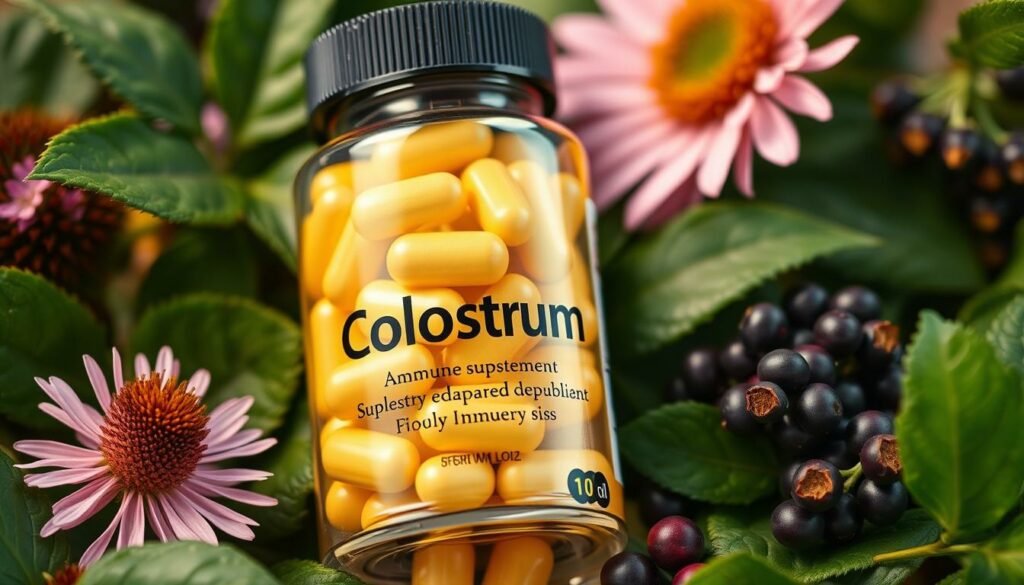 Colostrum supplement for immune system boost