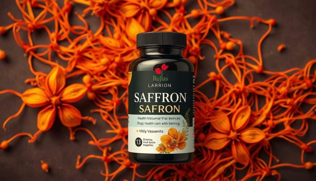 Saffron supplement label