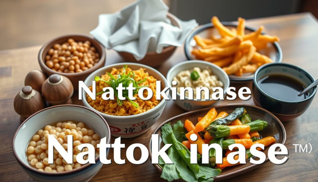 Foods with nattokinase