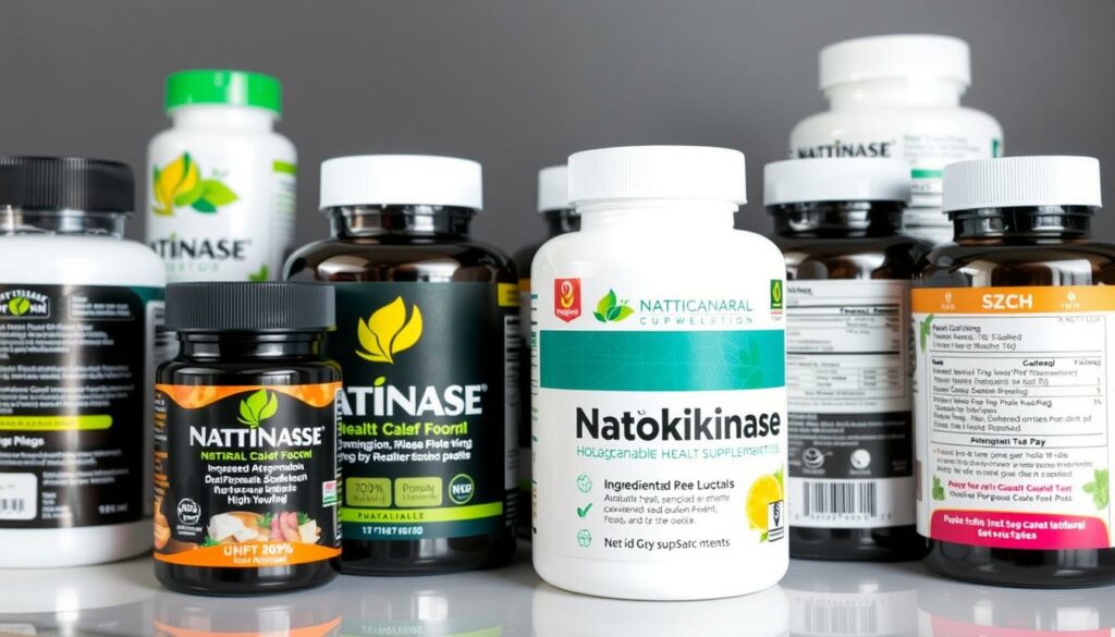 Nattokinase supplement labels